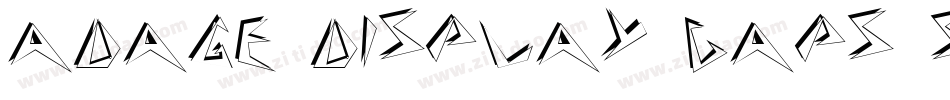 Adage Display Caps SSi字体转换